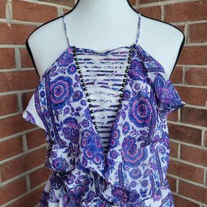 NWT Anthropologie Paisley Romper